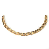 14k Yellow Gold Oval Mariner Link Mens Bracelet, 8.5" fine designer jewelry for men and women